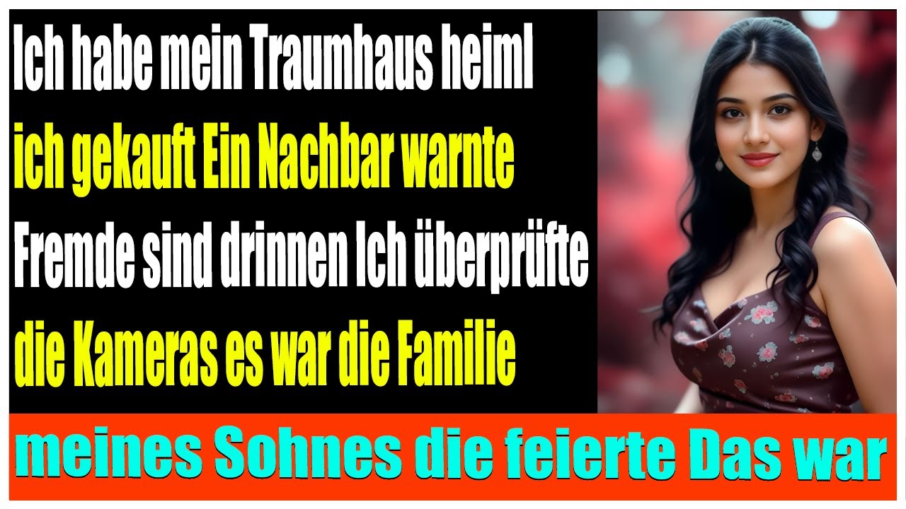 Ich kaufte mein Traumhaus heimlich  dann fand ich die Feier meines Sohnes