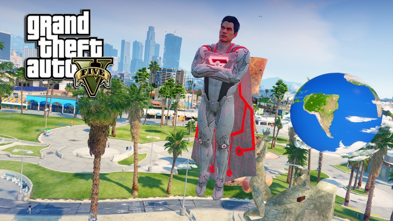 GTA 5 - SUPERMAN FALLEN GOD INSANITY! (2K)