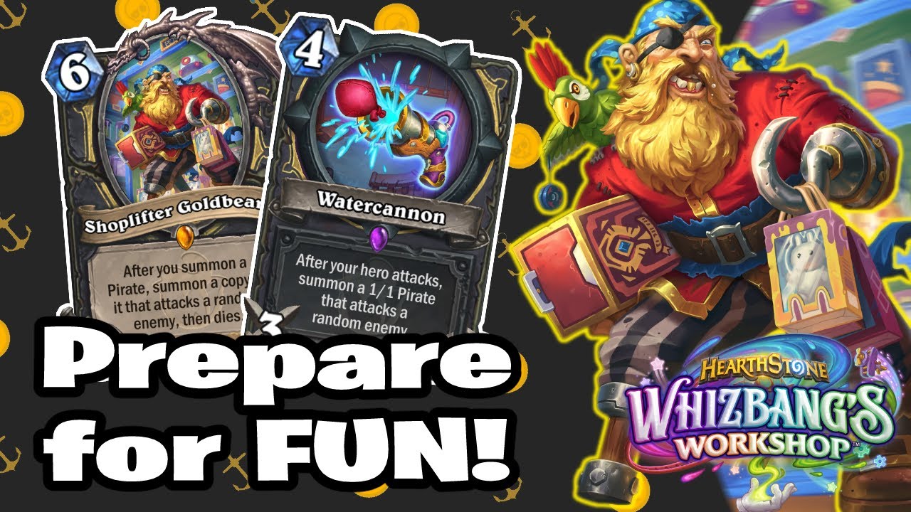 Pirate Rogue is in CHAAARGE Again! Whizbang's Workshop Hearthstone Rogue Deck