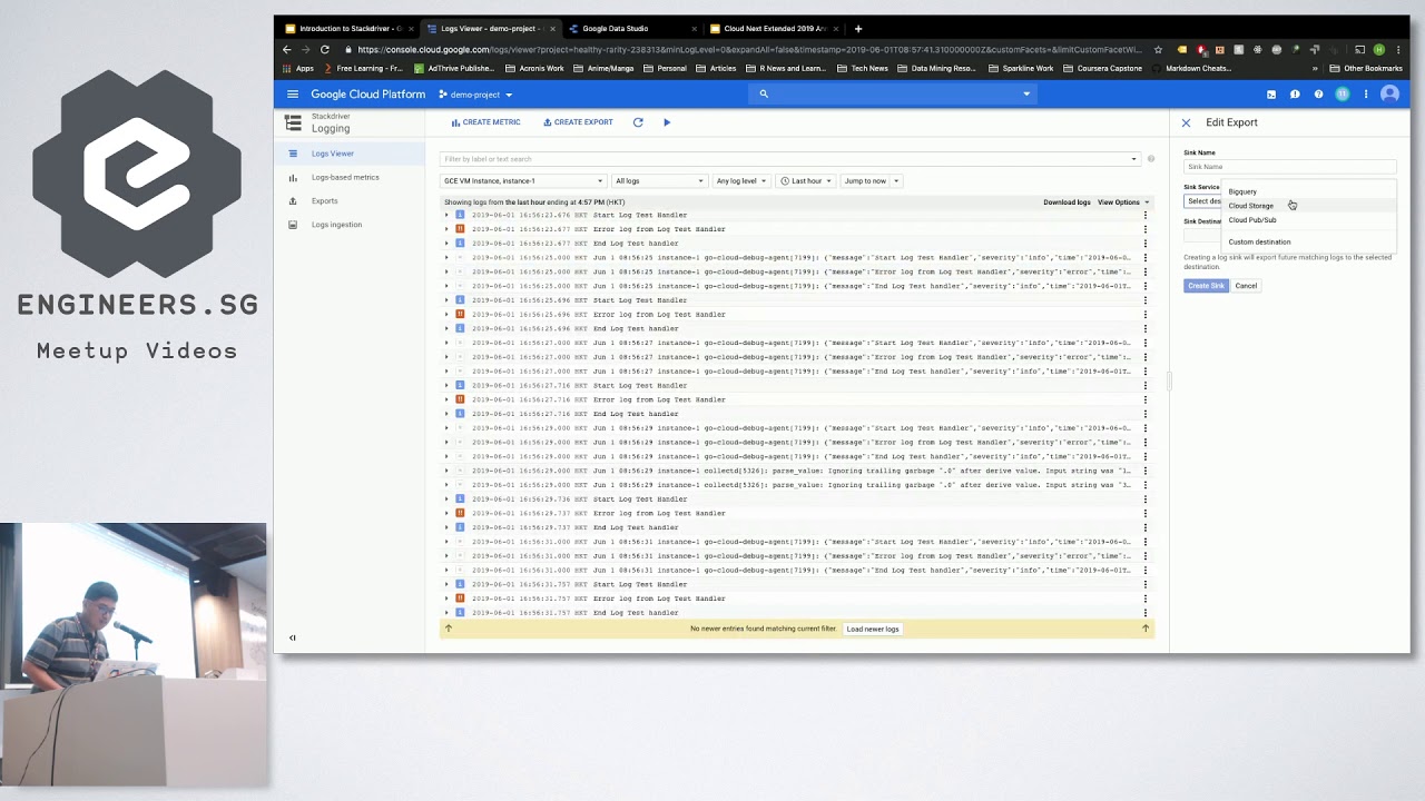 Google Cloud Next 2019 Singapore: Using stackdriver effectively
