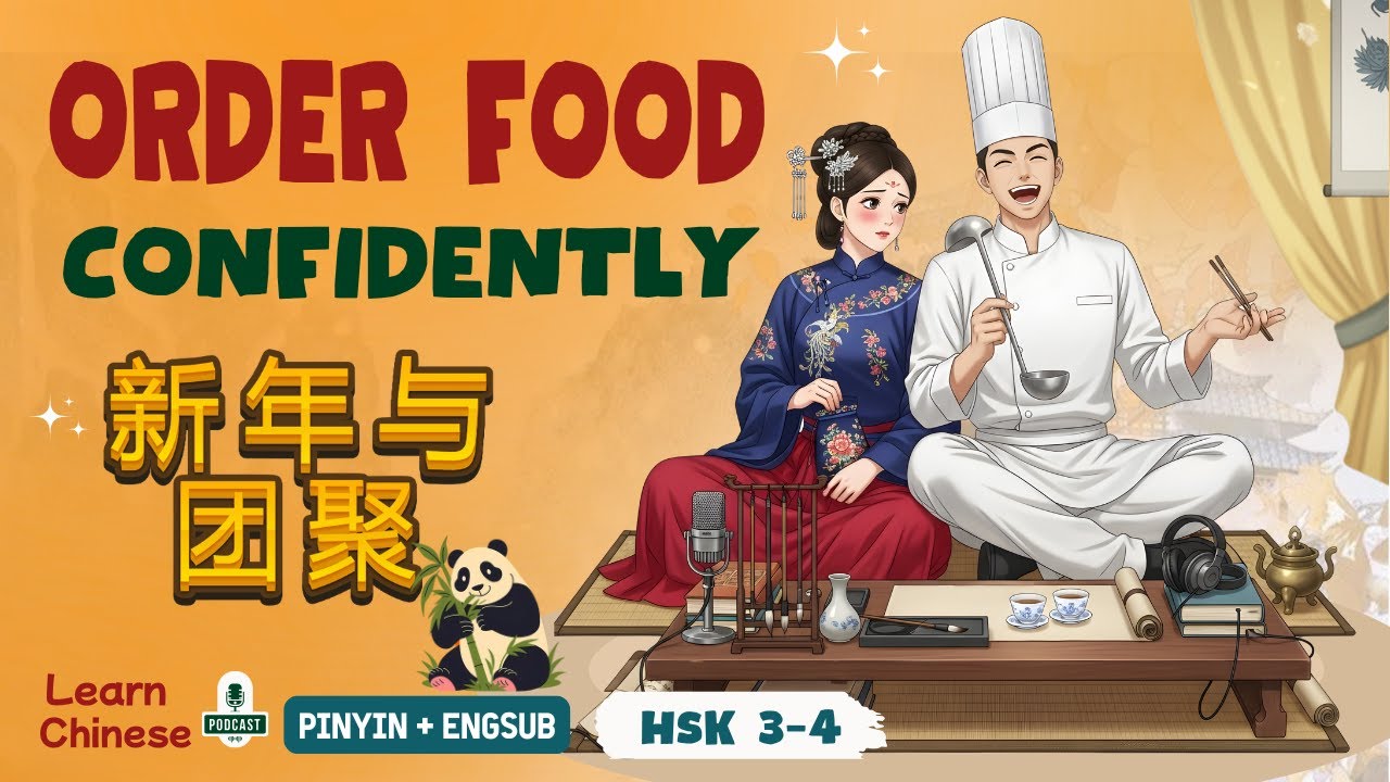 [Repeat 2 hours]HSK 3-4 | Ordering Food in Chinese: 20 Essential Phrases for Beginners