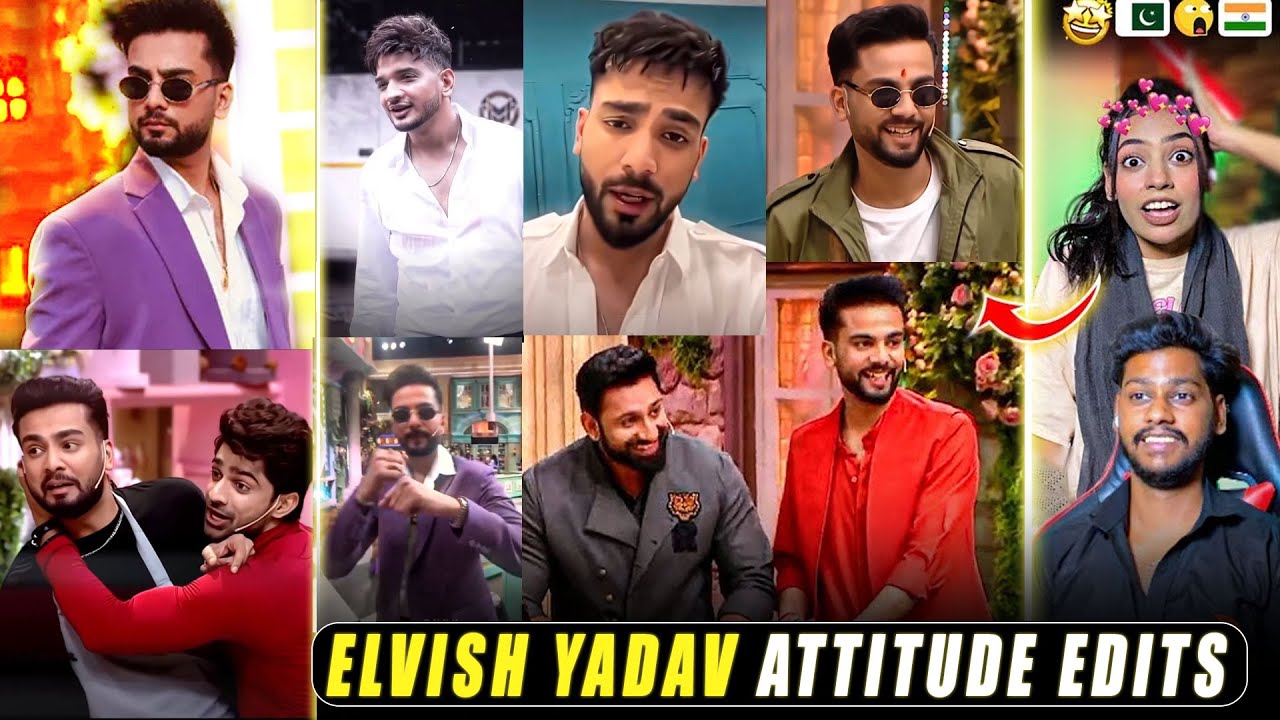 Reaction on Elvish Yadav Attitude Edits 😈| Laughter Chef Winnner 😱🔥