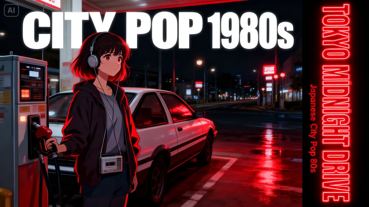 Japanese City Pop 80s – Tokyo Midnight Drive 🌃 | Neon Convenience Store Night Mix