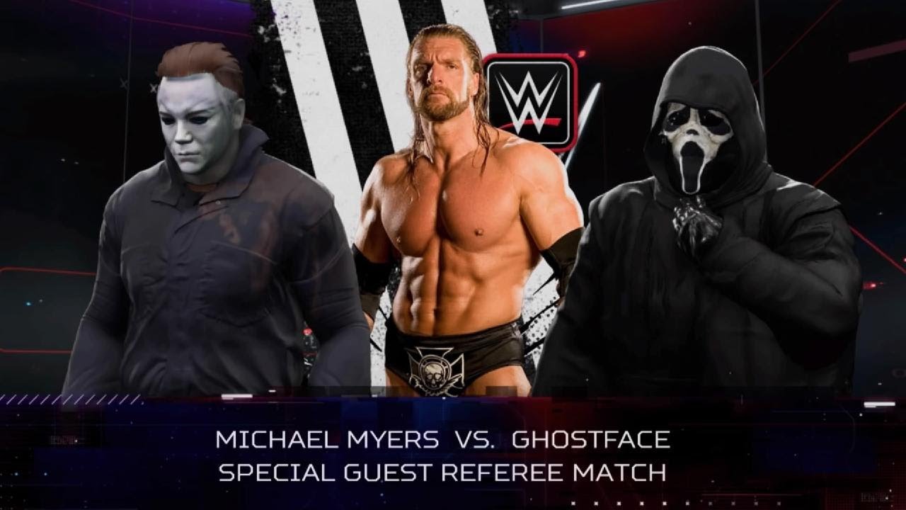 WWE 2K24 'Michael Myers HALLOWEEN vs Ghostface SCREAM' - PS5 Gameplay