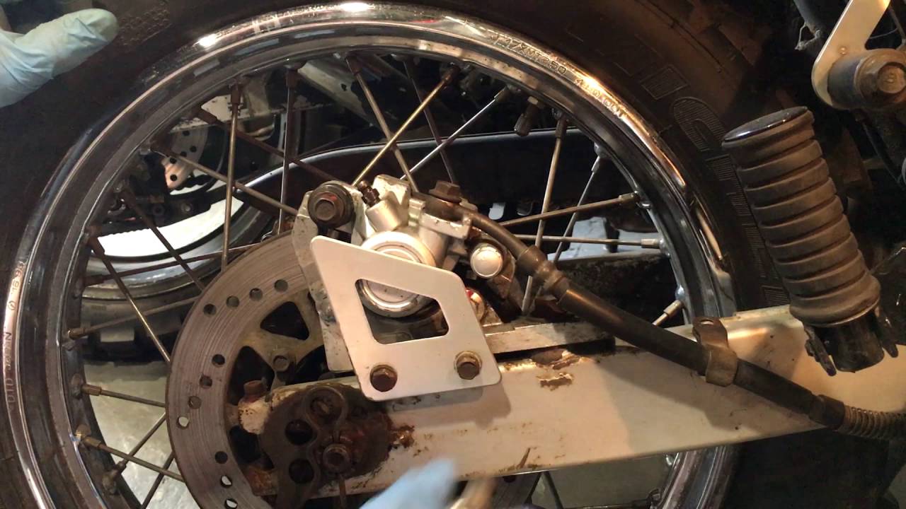 XT600e Rear brake caliper fast strip rebuild
