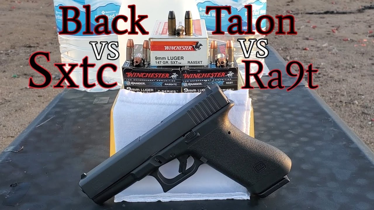 9mm winchester ranger t-series VS black talon in ballistics gel (Glock 17 Gen1)