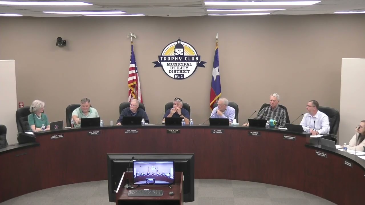 Trophy Club MUD No. 1 March 17, 2025 Regular Board Meeting