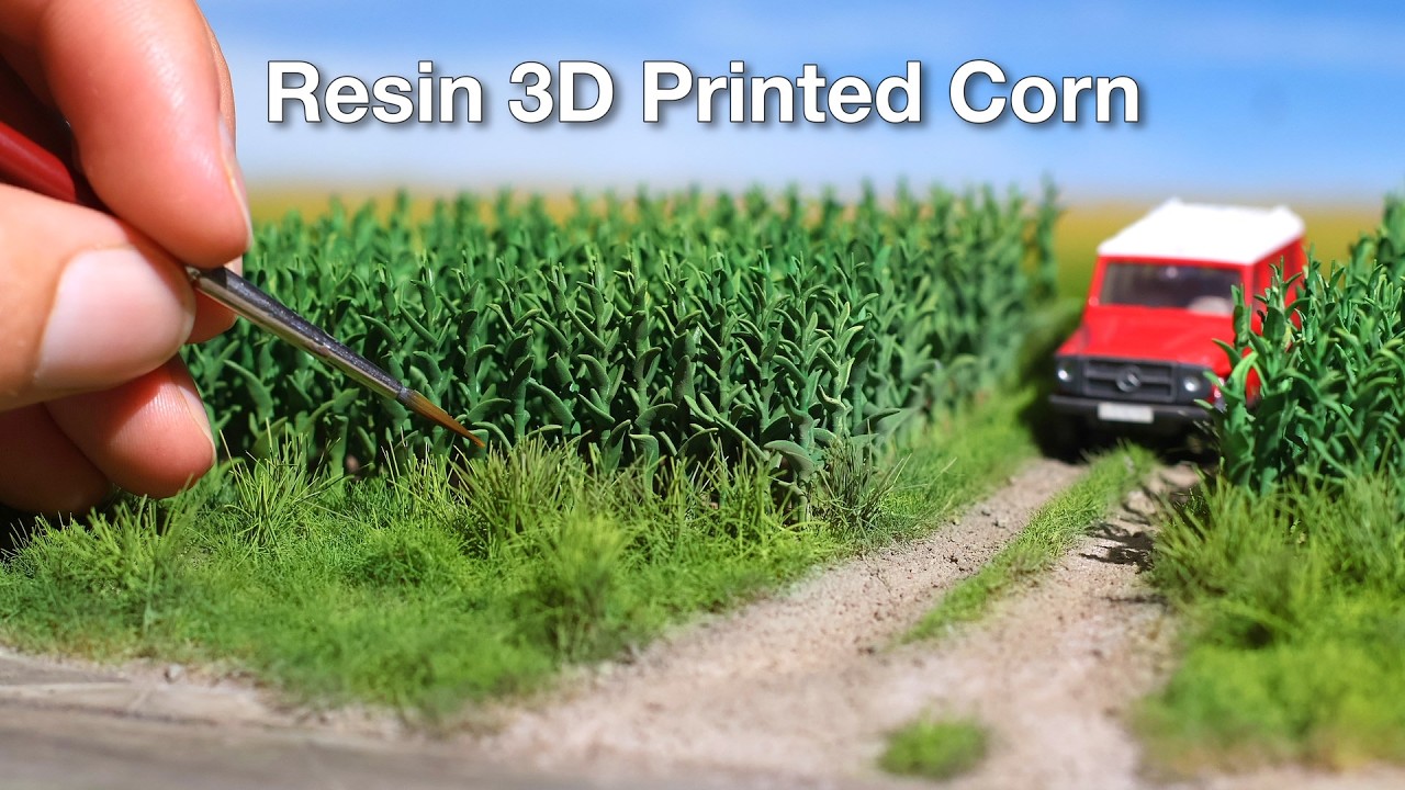 Modelling The Most Realistic Corn Field In HO Scale With Resin 3D Printing