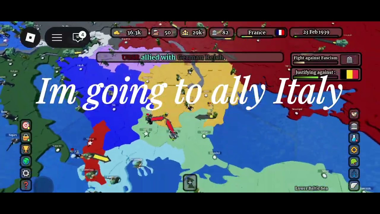 Conqeur the World:Playing as France WW2 (Part 1)