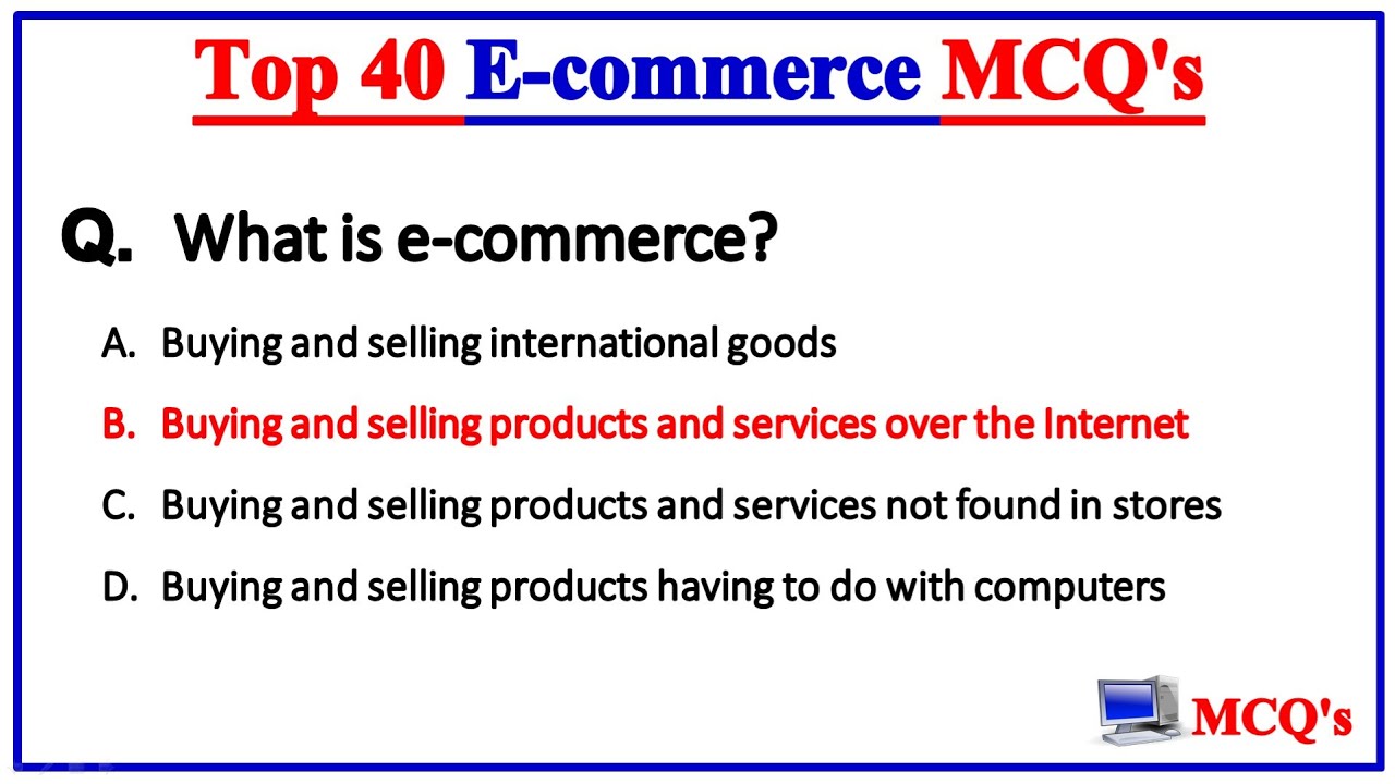 E - Commerce Important MCQs | ई-कॉमर्स | #ecommerce