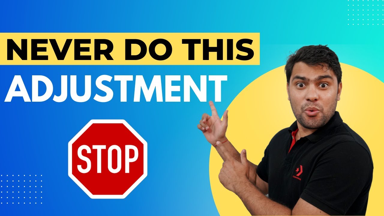 DON'T DO THIS ADJUSTMENT | Options Adjustments