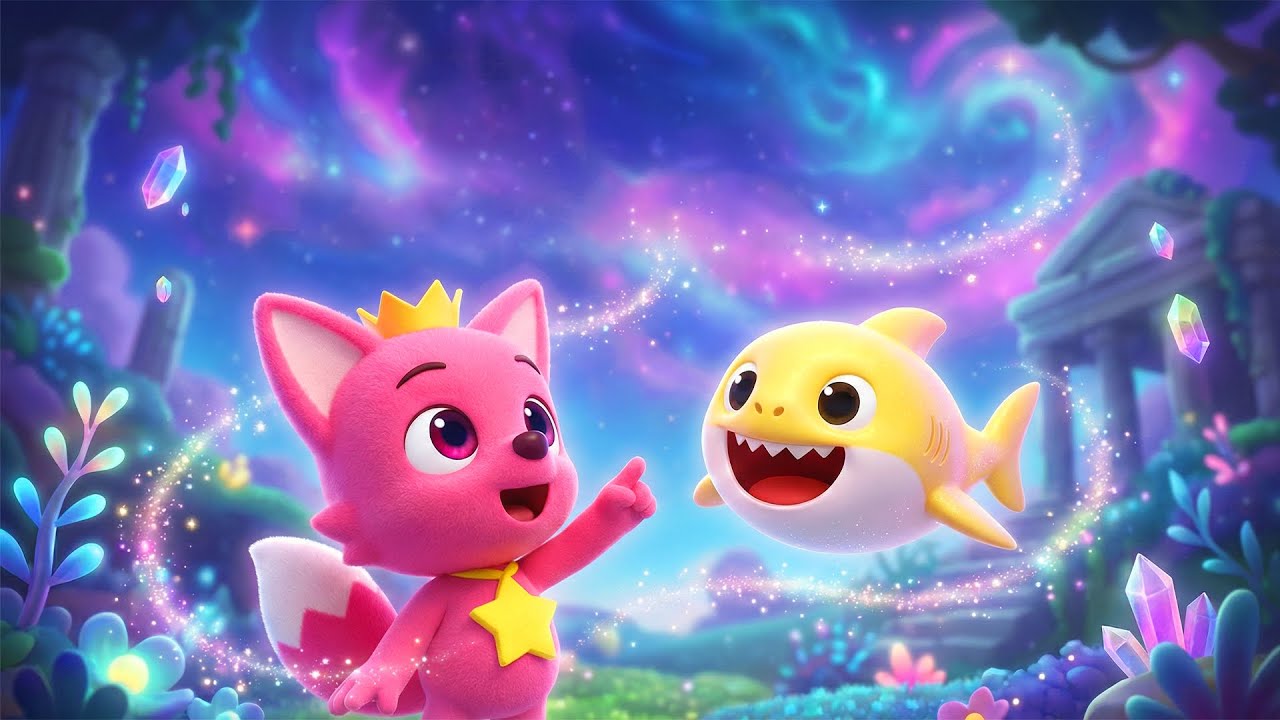Pinkfong and Baby Shark Enter a Luminous World Beyond Reality | Pinkfong Animation 🌌✨
