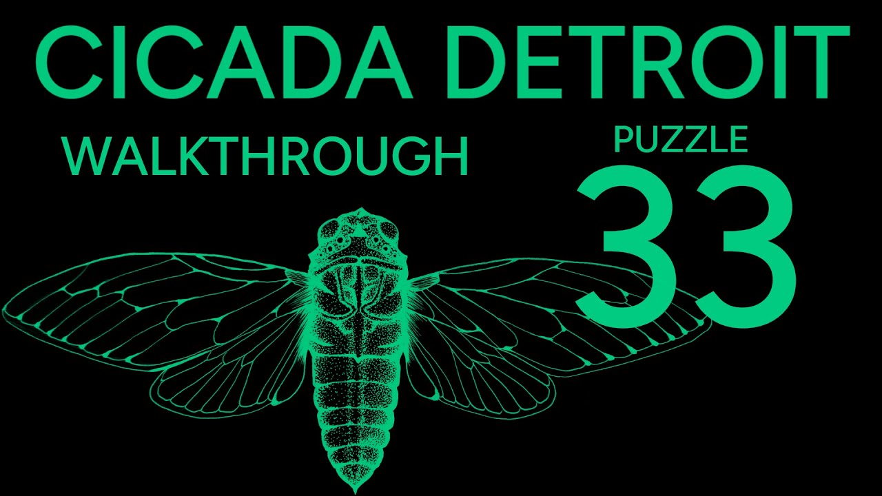 Cicada Detroit Puzzle Walkthrough | 33