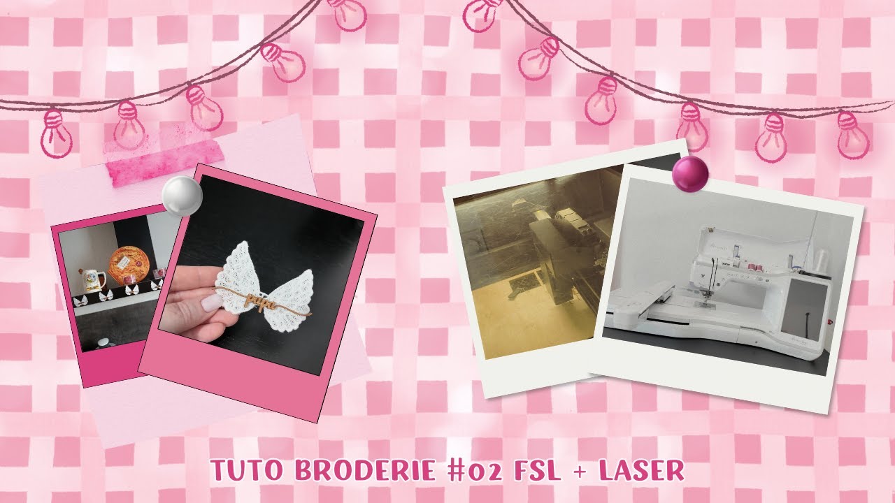 Tuto broderie #2 I FSL - Quand la broderie vient magique ... ✨🪽 #fsl #broderie #xtool #embroidery