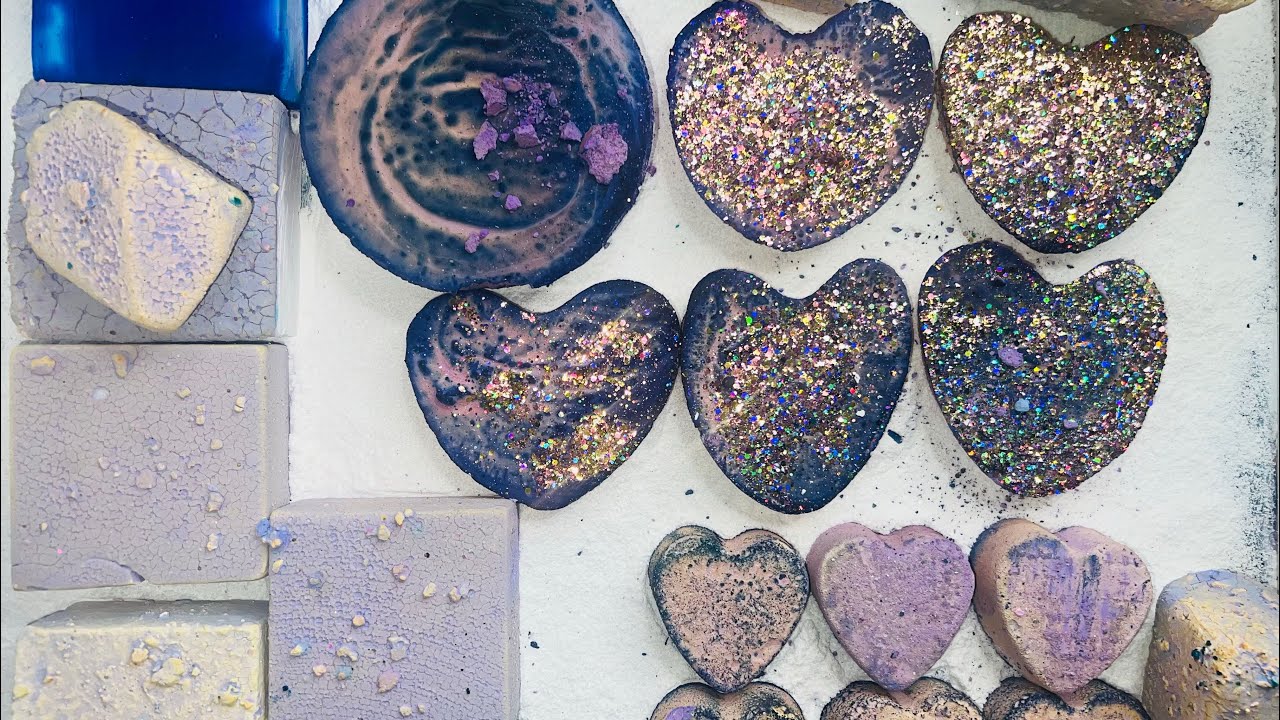 Purple or Blurple Variety 💜 GYM CHALK CRUSH ASMR | ASMR 