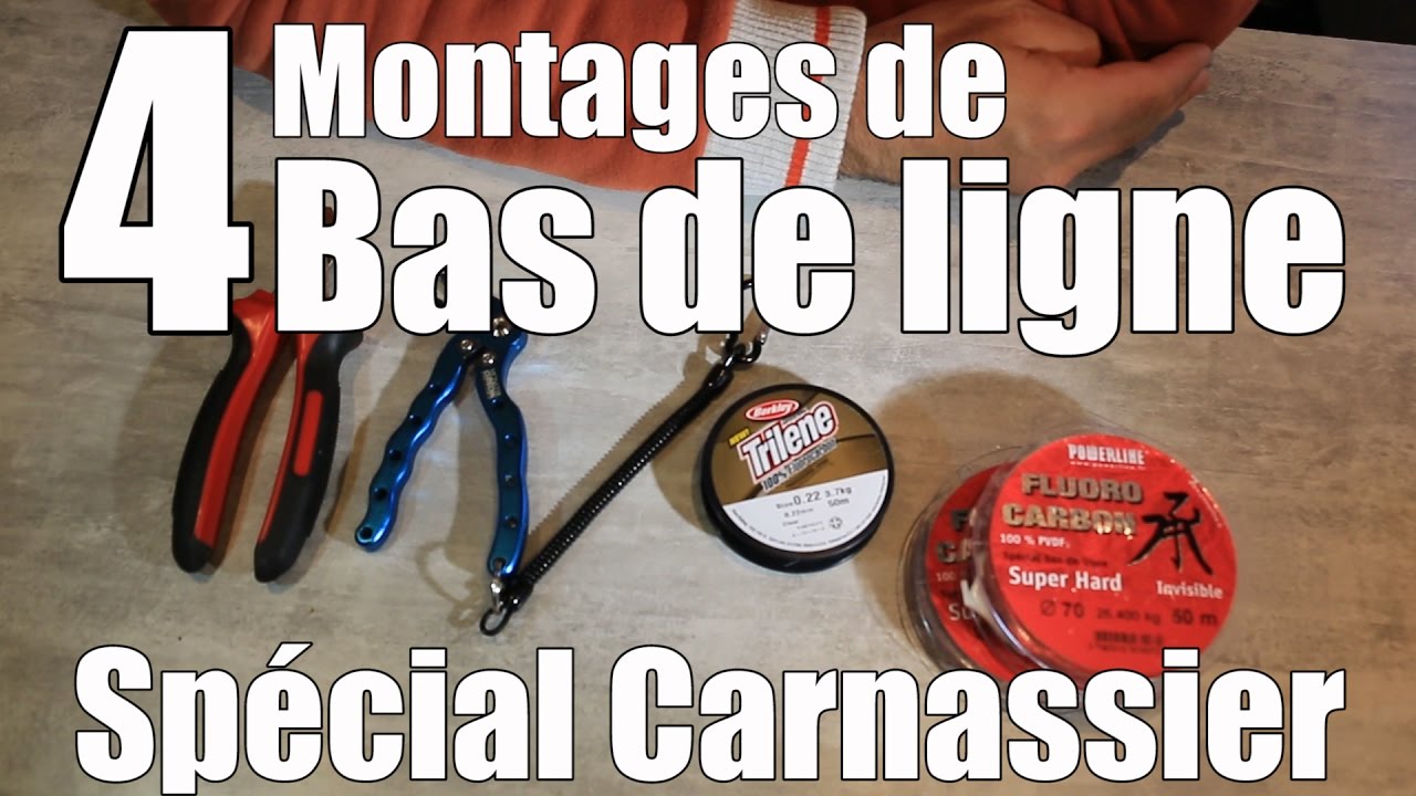 Tuto : Bas de ligne, 4 montages pour la pêche des carnassiers au leurre