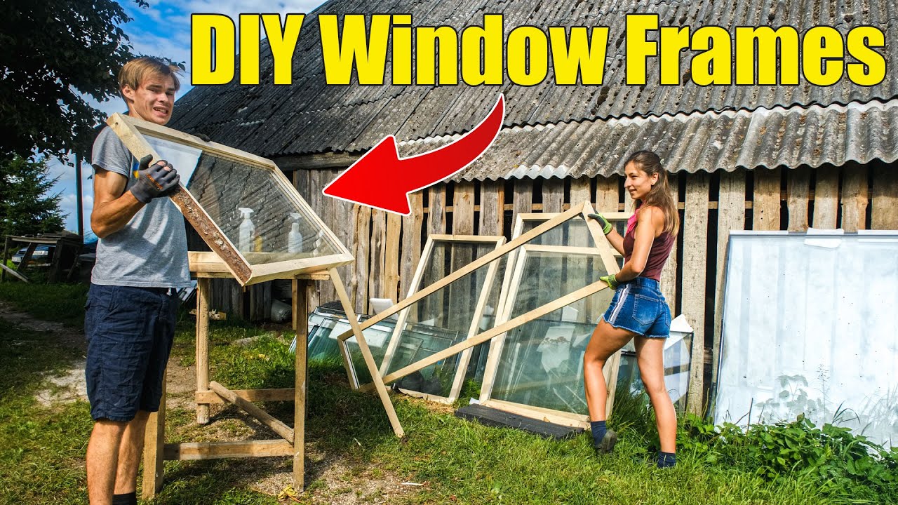 How We Repurpose Double Glazed Windows with NEW Wood Frames