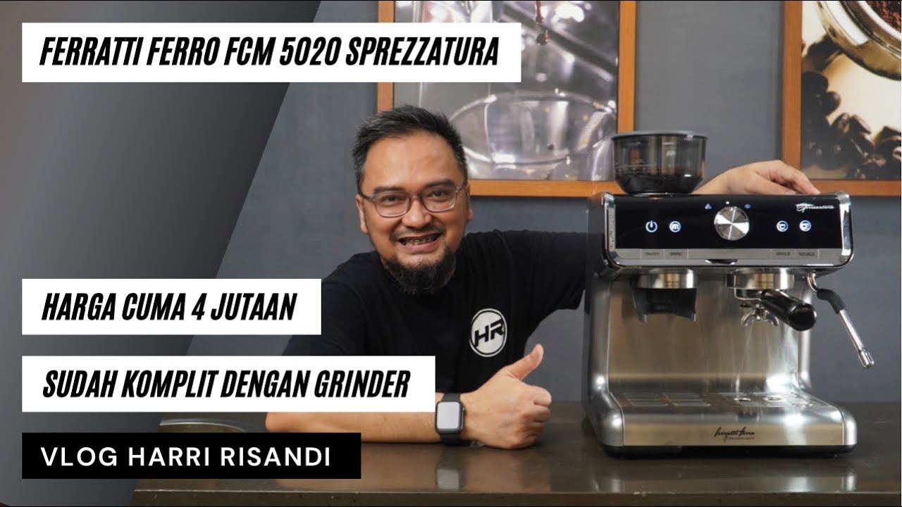 MESIN KOPI FERRATTI FERRO FCM 5020 SPREZZATURA, KOMPLIT DENGAN GRINDER