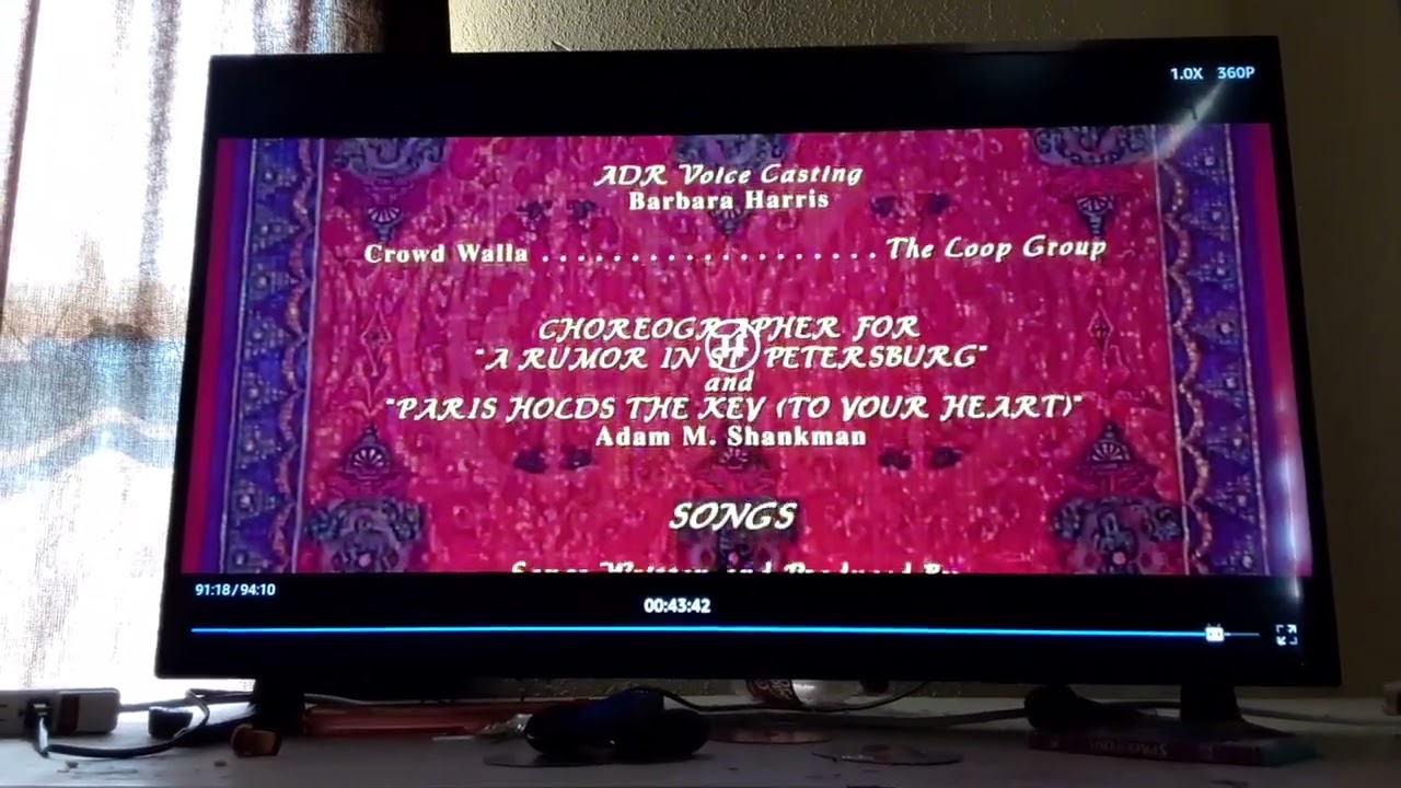 Anastasia(1997) end credits