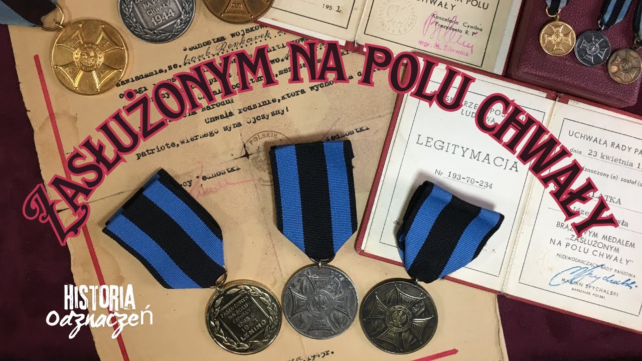 Zasłużonym na Polu Chwały, drugie po Krzyżu Walecznym odznaczenie dla zwykłych żołnierzy.
