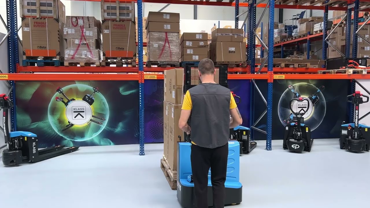 CDD12J Li, Stoccatore elettrico 1200 kg, sollevamento 2 - 2.5 - 3 - 3.3 m, Batteria Li-ion 24V/60Ah