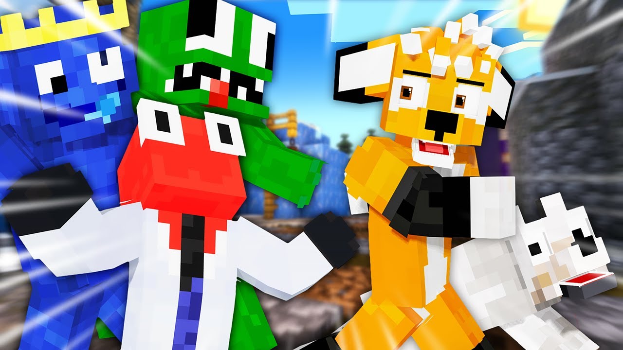 TRAFILIŚMY Z BURKIEM DO ŚWIATA RAINBOW FRIENDS w MINECRAFT!