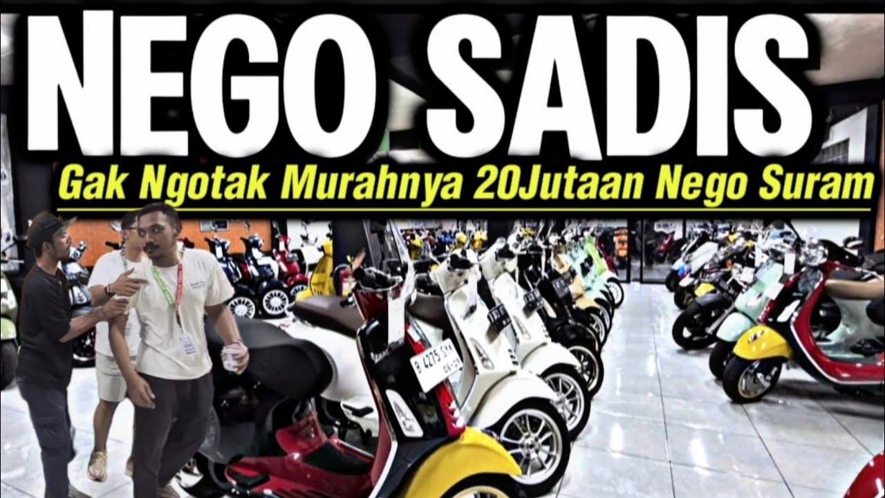 Markas Motor Vespa Terbesar termurah Cash 20Juta Surat Lengkap Garansi di Republik Vespa Jaktim