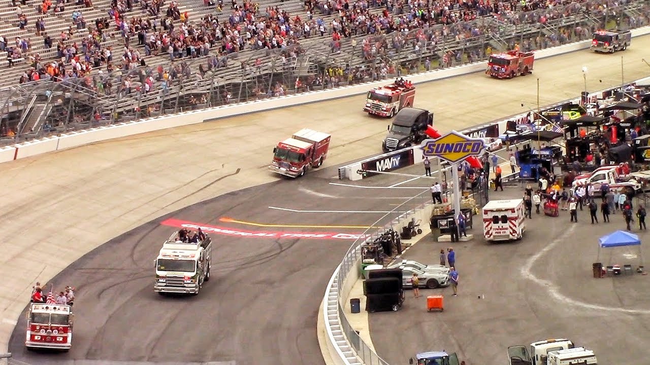 Fire Truck Parade On Dover Motor Speedway National Fallen Firefighters Foundation 5-1-22