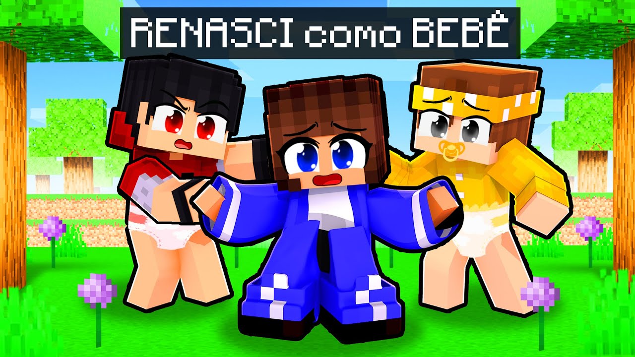 MIIKA e seus AMIGOS MORRERAM e RENASCERAM como BEBÊS no Minecraft ◂Miika▸