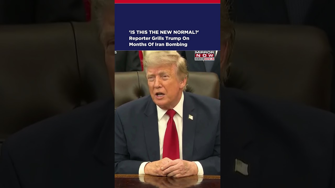 &laquo;ЭТО ТЕПЕРЬ НОВАЯ НОРМА?&raquo; Репортер допрашивает президента Трампа о месяцах бомбардировок Ирана #s...