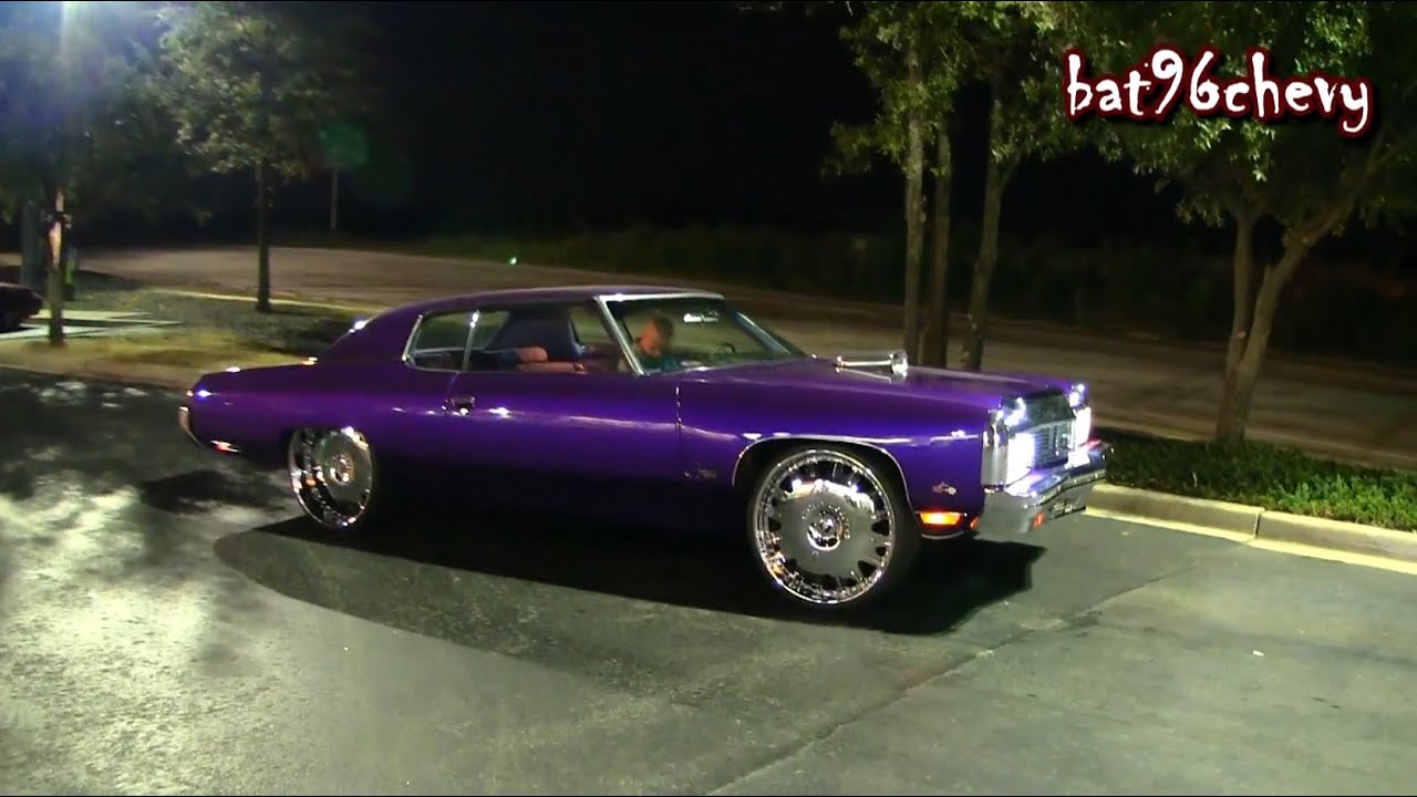 Candy Purple 73 Impala Donk on 26
