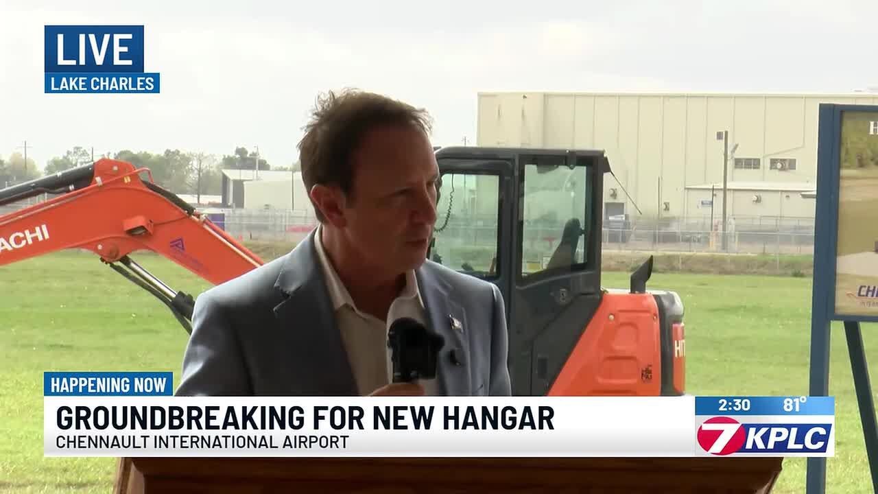 Landry leads groundbreaking for Chennault’s new multimillion-dollar hangar