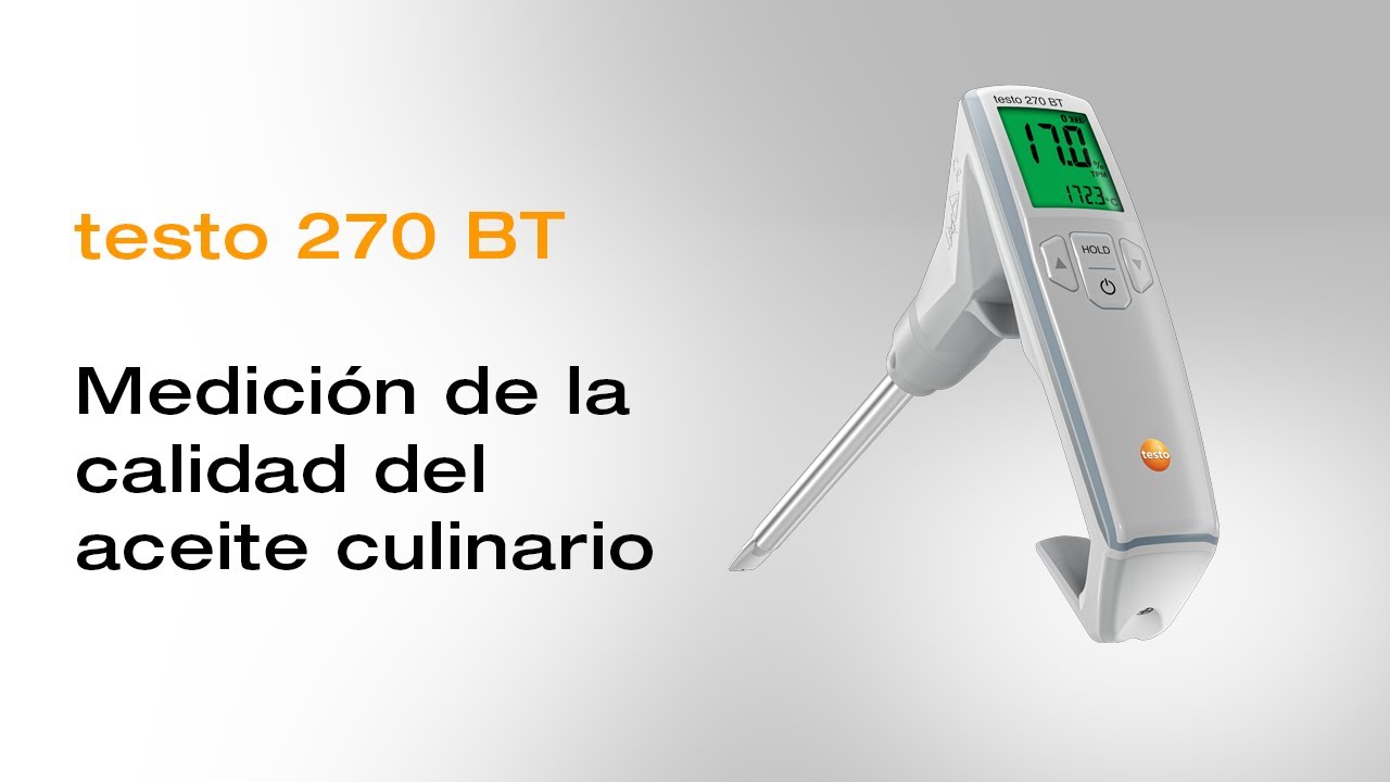 Testo 270 BT: medidor de aceite culinario con Bluetooth | Be sure. Testo