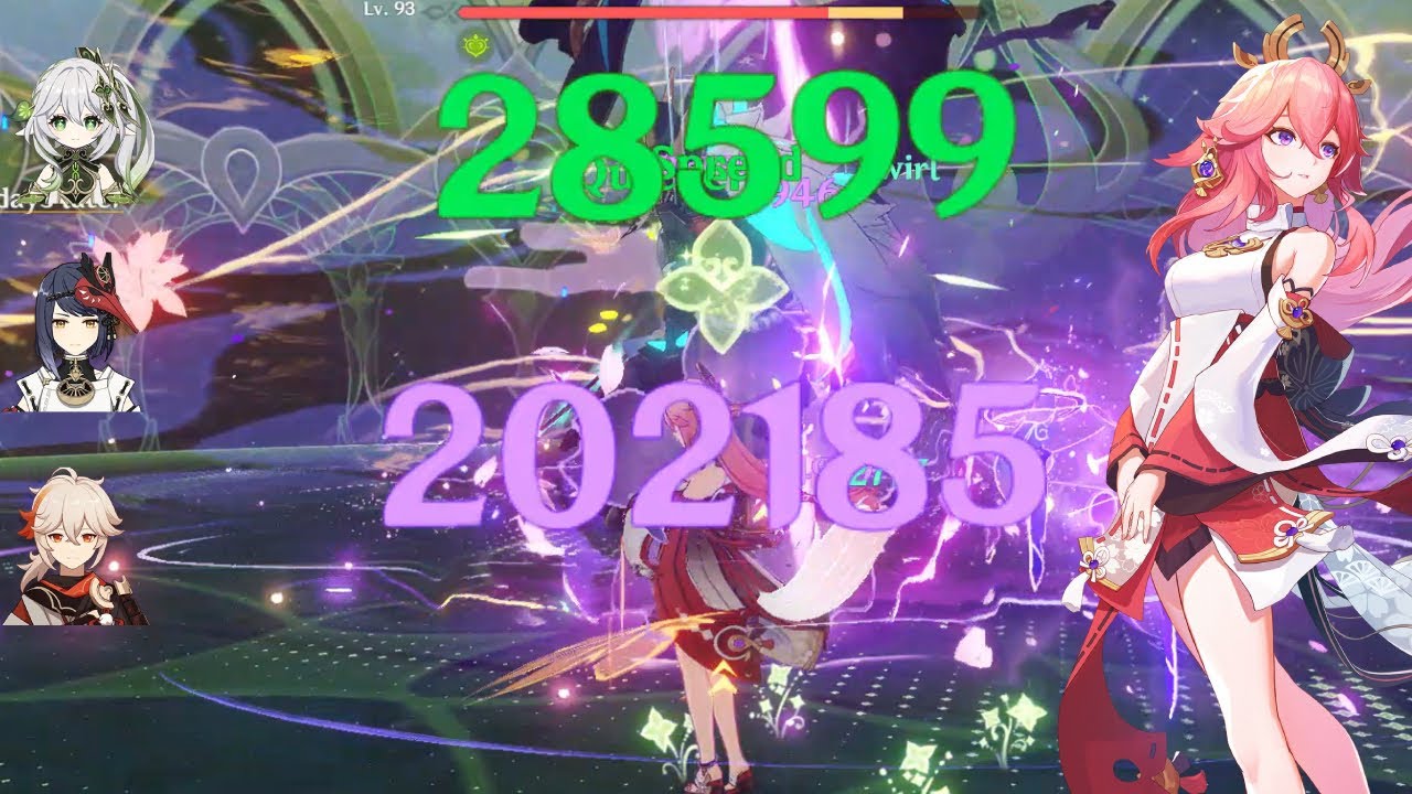 MAXIMUM SCAM DAMAGE - C6 Yae Miko E hits 200k with Aggravate