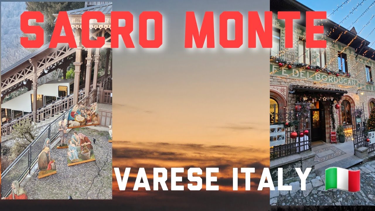 Сакро Монте Варезе, Италия 🇮🇹 /Святая гора. Захватывающий вид, 4K