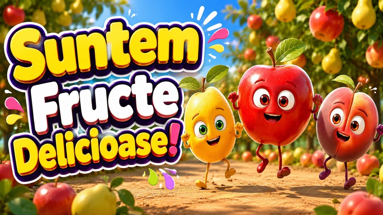 Suntem Fructe Delicioase! Toamna Vine Bucuroasă, Fructele Ajung Acasă | C&acirc;ntece pentru copii