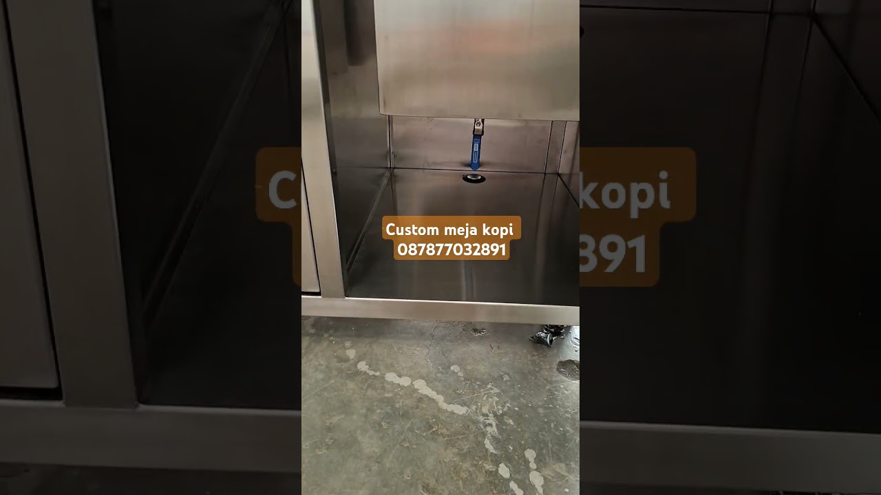 custom meja kopi stainless steel || bima jaya tehnik