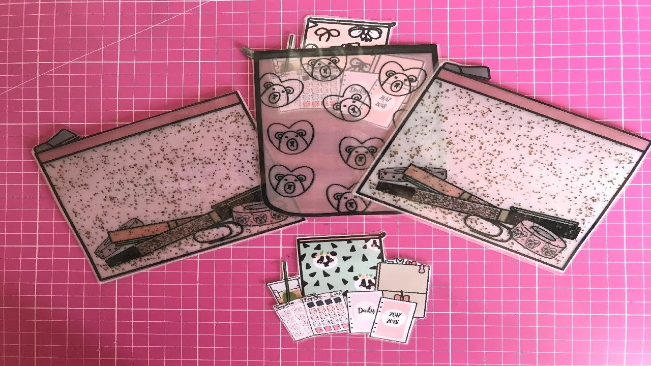 Tutorial bustina porta stickers/die cuts Grumpybear + piccola  polemica