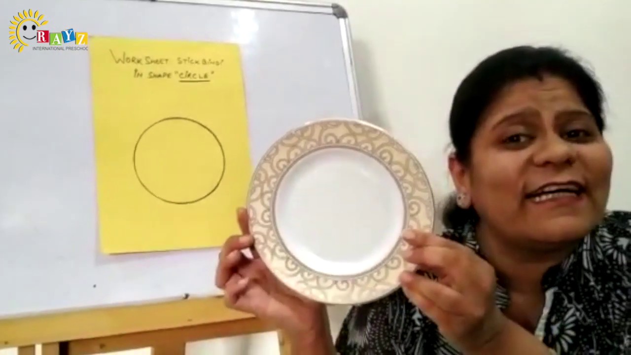 Activity on shape circle | Rayz International Preschool | Best Preschool Noida | Homeschooling