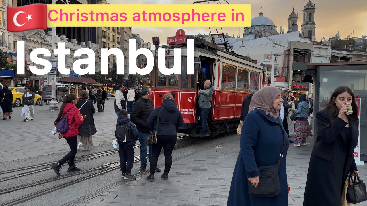 Istanbul Christmas Atmosphere 2025 | Istiklal, Aksaray, Zeytinburnu & Ortaköy Walking Tour | 4K 