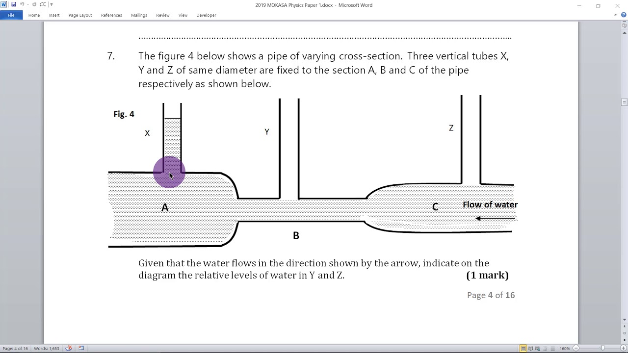 MOKASA 2019 physics paper 1 question 6 to 11