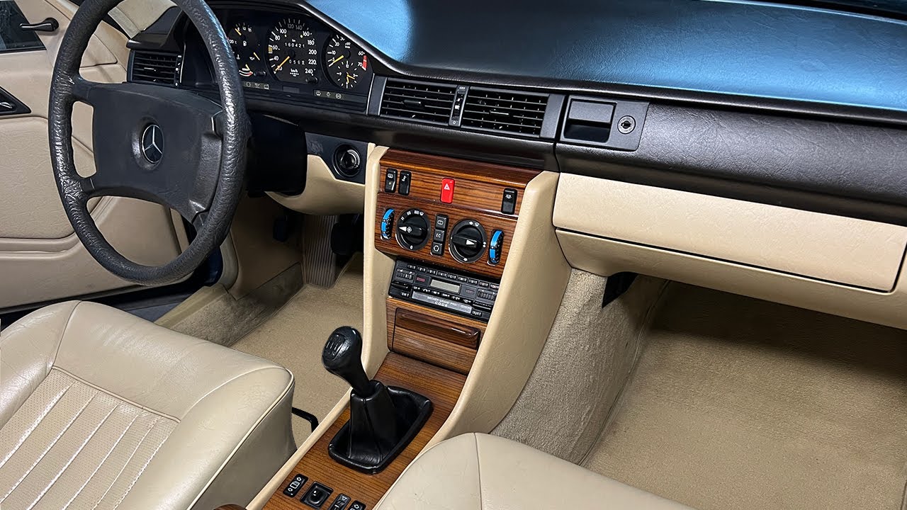 Химчистка салона машины Мерседес W124, кожа, ковры, сиденья, торпедо