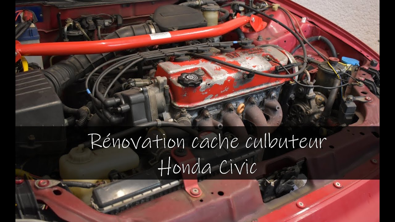 Je rénove mon cache culbuteur de ma Honda! - @FastbackGarage