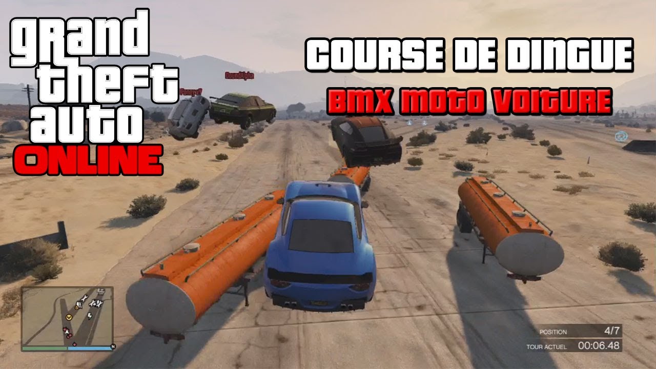 GTA ONLINE - Course de Dingue BMX Moto Voiture