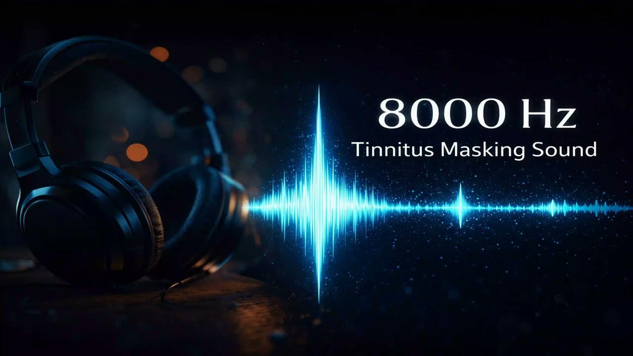 8000 Hz Tinnitus Masking Sound – Sound Therapy for Ringing Ears (8 Hours)