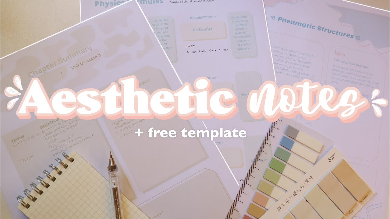 DIGITAL NOTETAKING ON MICROSOFT WORD l How to make aesthetic notes on MS Word + free templates
