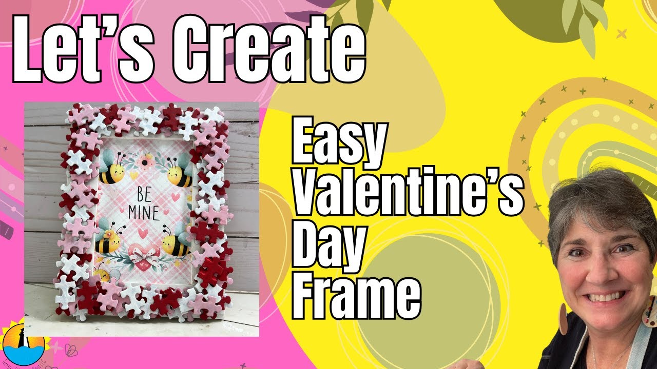 Upcycled Puzzle Pieces into Beautiful Valentine's Decor