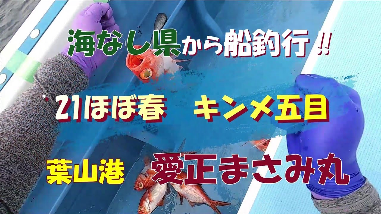 海なし県から船釣行‼ 21ほぼ春 キンメ五目 愛正まさみ丸