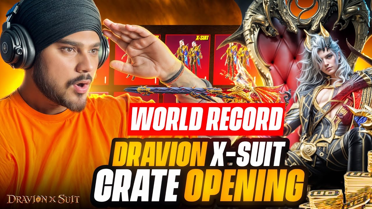 $25,000 UC DRAVION X SUIT CRATE OPENING , BACK TO BACK X SUITS WORLD RECORD 😳😱