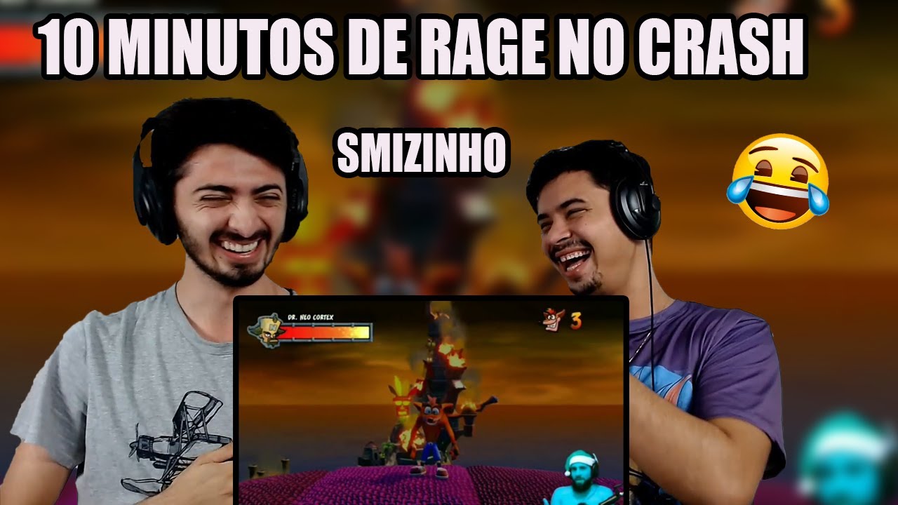 REACT smzinho 10 minuto de rage no crash